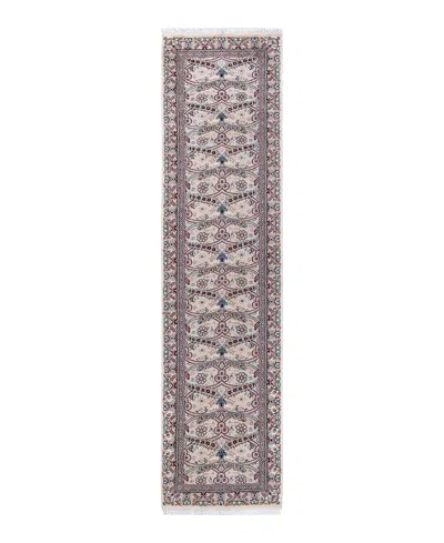 Adorn Hand Woven Rugs Mogul M1035 2'7''x10'4'' Runner Area Rug In Ivory