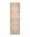 Adorn Hand Woven Rugs Mogul M1318 2'7''x8'3'' Runner Area Rug In Ivory
