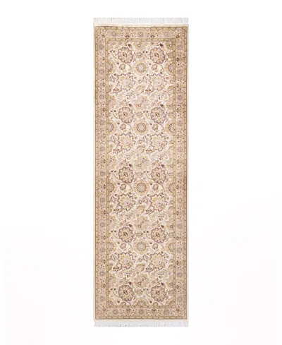 Adorn Hand Woven Rugs Mogul M1318 2'7''x8'3'' Runner Area Rug In Ivory