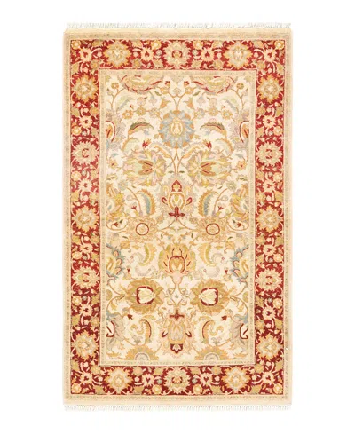Adorn Hand Woven Rugs Mogul M1346 3'2''x5'2'' Area Rug In Ivory
