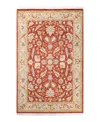 Adorn Hand Woven Rugs Mogul M1377 4'2''x6'5'' Area Rug In Orange