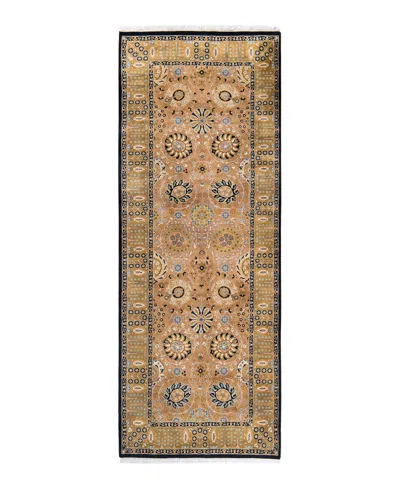 Adorn Hand Woven Rugs Mogul M1421 3'1''x8'5'' Runner Area Rug In Brown
