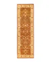 Adorn Hand Woven Rugs Mogul M1436 2'6''x8'4'' Runner Area Rug In Orange
