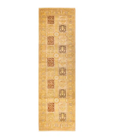 Adorn Hand Woven Rugs Mogul M1438 3'2''x10'7'' Runner Area Rug In Ivory