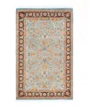 Adorn Hand Woven Rugs Mogul M1497 3'2''x4'10'' Area Rug In Light Blue
