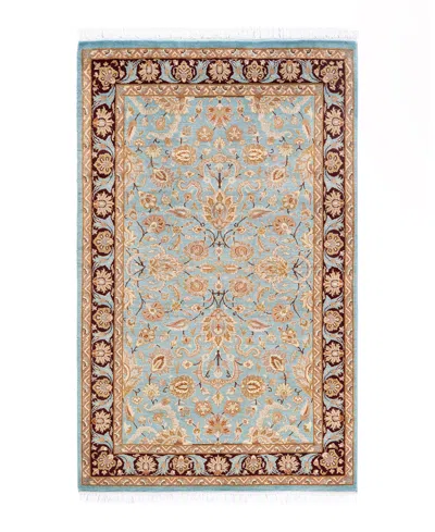 Adorn Hand Woven Rugs Mogul M1497 3'2''x4'10'' Area Rug In Light Blue