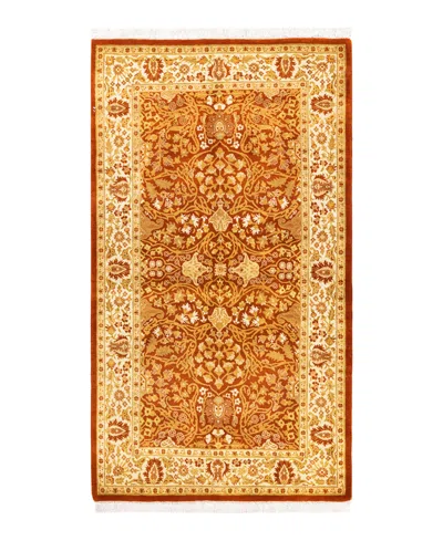 Adorn Hand Woven Rugs Mogul M1502 3'1''x5'6'' Area Rug In Orange