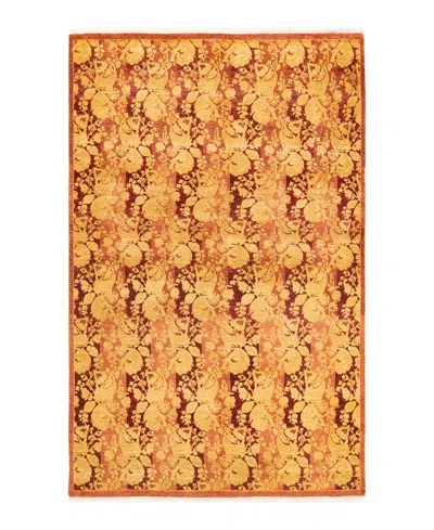 Adorn Hand Woven Rugs Mogul M1530 4'7''x7' Area Rug In Pink