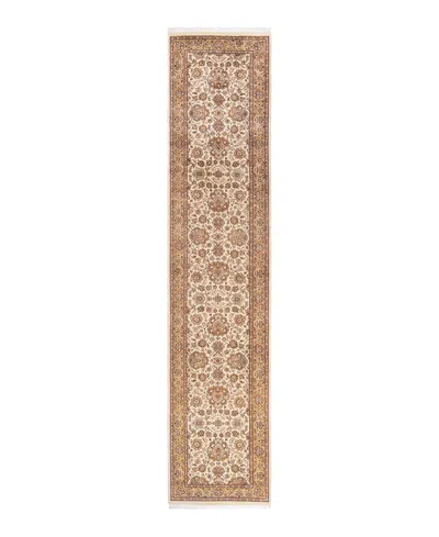 Adorn Hand Woven Rugs Mogul M1549 2'8''x12'6'' Runner Area Rug In Ivory