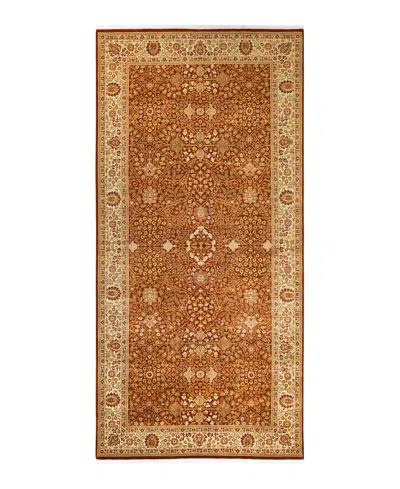 Adorn Hand Woven Rugs Mogul M1552 5'1''x10'7'' Area Rug In Orange