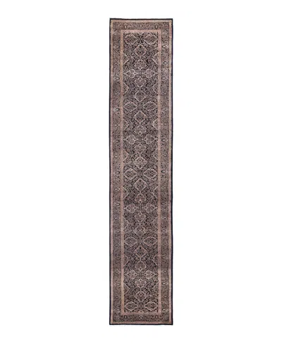 Adorn Hand Woven Rugs Mogul M1554 2'7''x13'10'' Runner Area Rug In Black