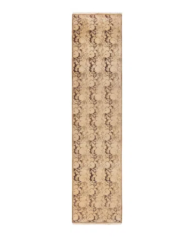 Adorn Hand Woven Rugs Mogul M1583 2'8''x11'9'' Runner Area Rug In Brown