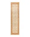 Adorn Hand Woven Rugs Mogul M1622 3'1''x10'7'' Runner Area Rug In Ivory