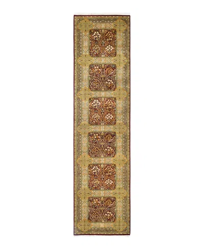 Adorn Hand Woven Rugs Mogul M1675 3'1''x12'4'' Runner Area Rug In Red