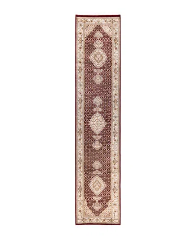 Adorn Hand Woven Rugs Mogul M1747 2'6''x12'3'' Runner Area Rug In Red