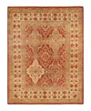 Adorn Hand Woven Rugs Mogul M1770 5'4''x6'9'' Area Rug In Orange
