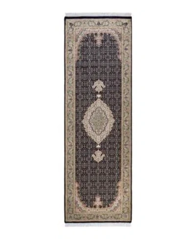 Adorn Hand Woven Rugs Mogul M1798 Rug Collection In Black