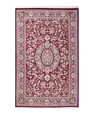 Adorn Hand Woven Rugs Mogul M857 4'8''x7'4'' Area Rug In Red