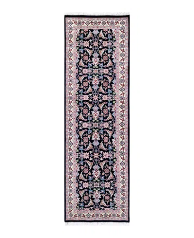 Adorn Hand Woven Rugs Mogul M870 2'6''x8'2'' Runner Area Rug In Black