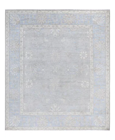 Adorn Hand Woven Rugs Oushak M1999 8'2"x9'8" Area Rug In Light Gray