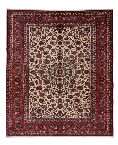 Adorn Hand Woven Rugs Persian Isfahan 8' 0" X 11' 5" Area Rug In White