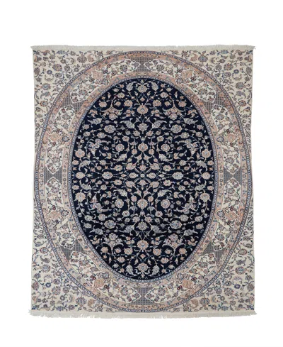 Adorn Hand Woven Rugs Persian Nain 8' 0" X 11' 8" Area Rug In Blue