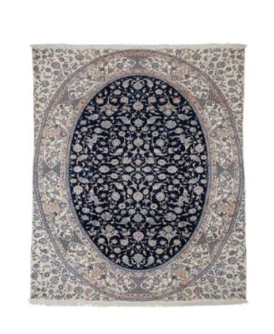 Adorn Hand Woven Rugs Persian Nain Rug Collection In Blue