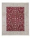 Adorn Hand Woven Rugs Persian Nain Rug Collection In Red