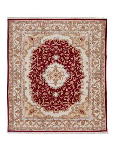 Adorn Hand Woven Rugs Persian Tabriz 8' 3" X 11' 7" Area Rug In Red