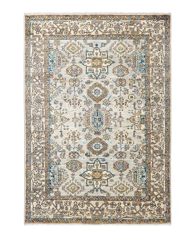Adorn Hand Woven Rugs Serapi 3'11"x5'9" Area Rug In Gray