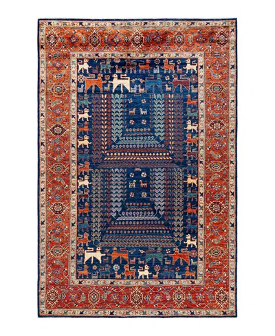 Adorn Hand Woven Rugs Serapi 5'10"x8'10" Area Rug In Blue