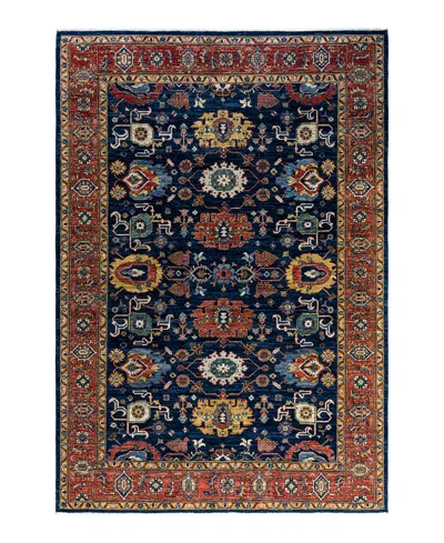 Adorn Hand Woven Rugs Serapi 6'1"x8'10" Area Rug In Blue