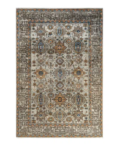 Adorn Hand Woven Rugs Serapi 6'1"x9'1" Area Rug In Gray