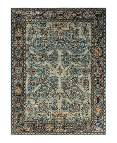 Adorn Hand Woven Rugs Serapi 6'2"x8'3" Area Rug In Light Blue