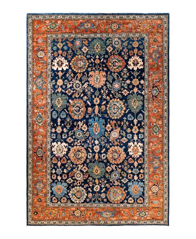 Adorn Hand Woven Rugs Serapi 6'6"x9'7" Area Rug In Blue