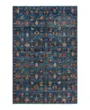 Adorn Hand Woven Rugs Serapi 6'x9'1" Area Rug In Light Blue