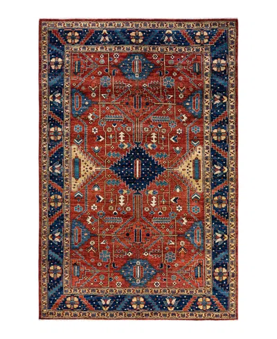 Adorn Hand Woven Rugs Serapi 6'x9'2" Area Rug In Red