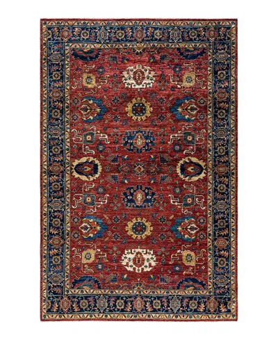 Adorn Hand Woven Rugs Serapi 6'x9'5" Area Rug In Red