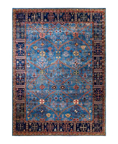 Adorn Hand Woven Rugs Serapi 9'1"x12'3" Area Rug In Light Blue