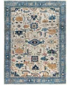 Adorn Hand Woven Rugs Serapi M0103-100 8'11"x11'10" Area Rug In White