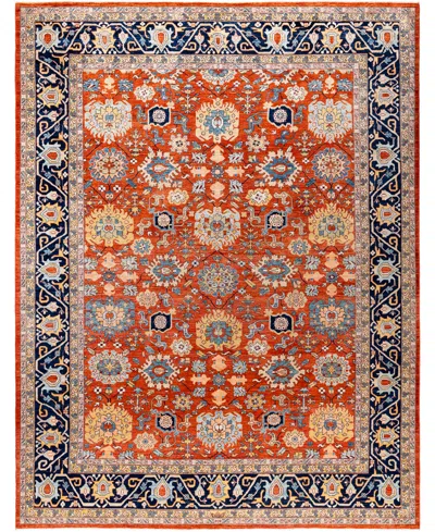 Adorn Hand Woven Rugs Serapi M0103-101 8'11"x11'9" Area Rug In Red