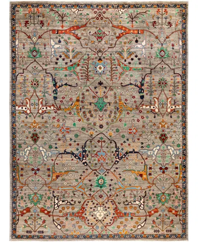 Adorn Hand Woven Rugs Serapi M0103-104 9'x12'2" Area Rug In Brown