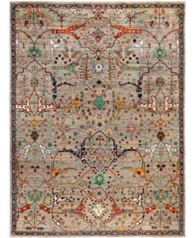 Adorn Hand Woven Rugs Serapi M0103 104 Rug Collection In Brown