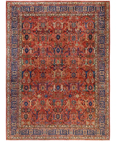 Adorn Hand Woven Rugs Serapi M0103-106 9'x12'1" Area Rug In Red