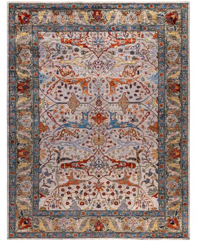 Adorn Hand Woven Rugs Serapi M0103-108 9'1"x11'9" Area Rug In Purple
