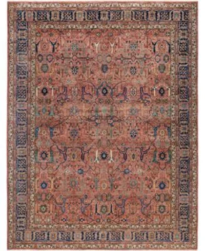 Adorn Hand Woven Rugs Serapi M0103 110 Rug Collection In Pink