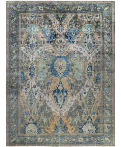 Adorn Hand Woven Rugs Serapi M0103 113 Rug Collection In Gray