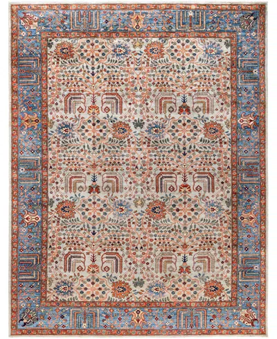 Adorn Hand Woven Rugs Serapi M0103-116 9'2"x11'10" Area Rug In Gray