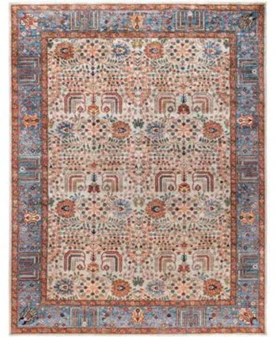 Adorn Hand Woven Rugs Serapi M0103 116 Rug Collection In Gray