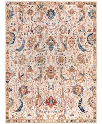 Adorn Hand Woven Rugs Serapi M0103 118 Rug Collection In White